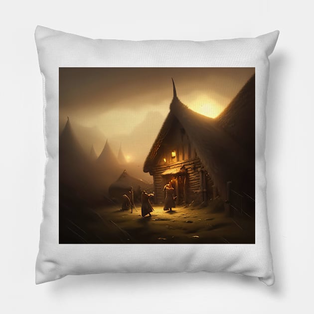 Village Arrival Pillow by Noissymx