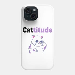 Cool Cat With A Cattitude Phone Case