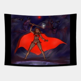 Little Red Riding Hood after Frazetta Tapestry