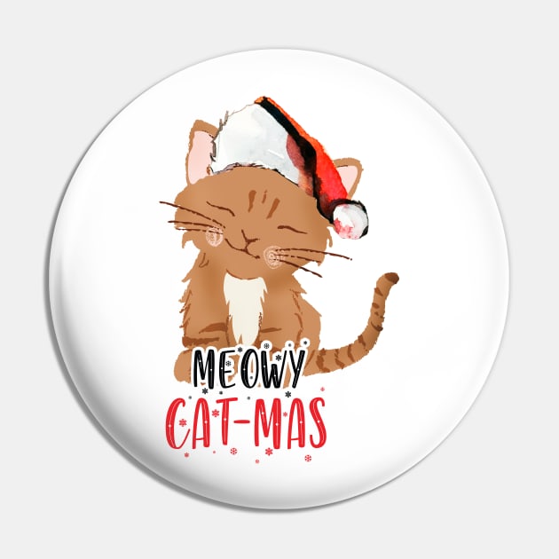 Meowy Catmas Pin by Wintrly