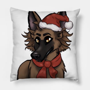 Cute Belgian Shepherd Drawing Pillow