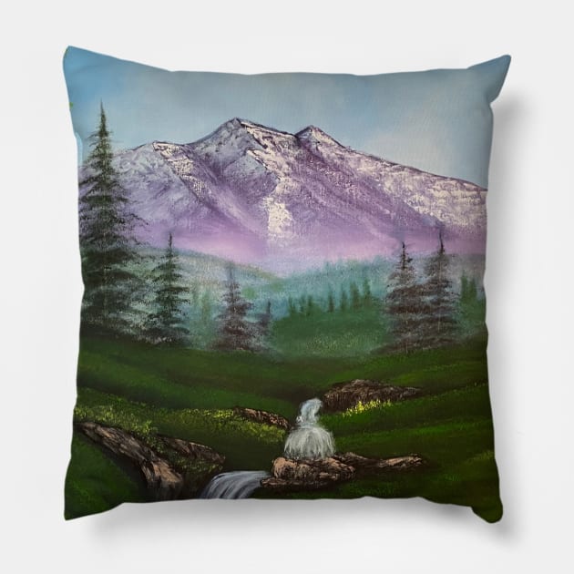 Mountain Hideout Pillow by J&S mason