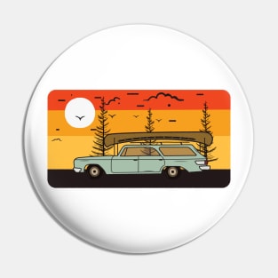 Lets Travel By Road Pin