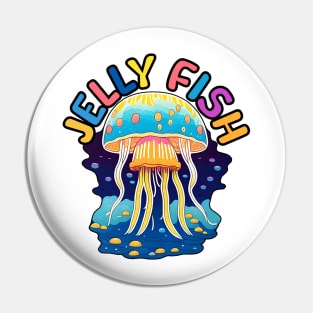 Animal Alphabet - J for Jellyfish Pin