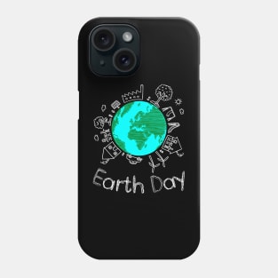 Save the earth cute funny Phone Case