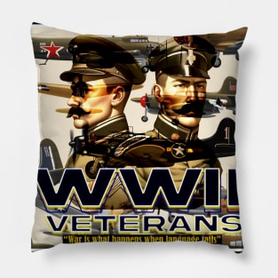 WW2 Veterans Design Pillow