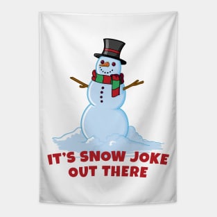 Snow Joke Snowman Tapestry