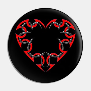 Tribal Heart Pin