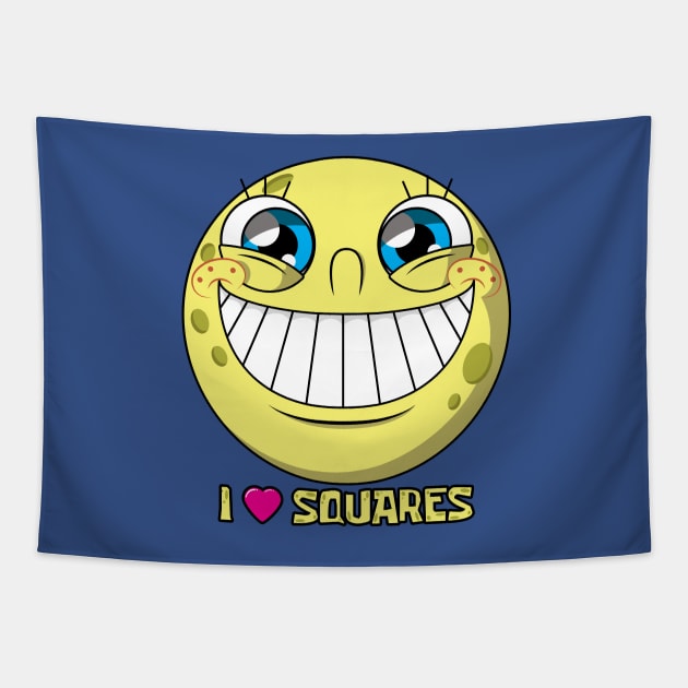 I LOVE SQUARES Tapestry by chrisnazario