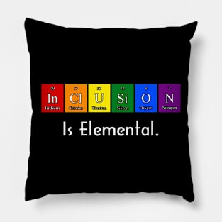 Inclusion Is Elemental LGBT Flag Gay Pride Month Pillow