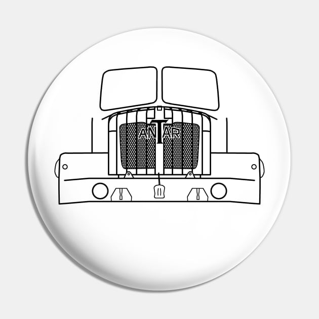 Thornycroft Mighty Antar classic heavy truck outline graphic (black) Pin by soitwouldseem