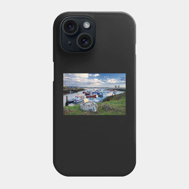 Paddys Hole Harbour, South Gare, Redcar UK Phone Case by MartynUK