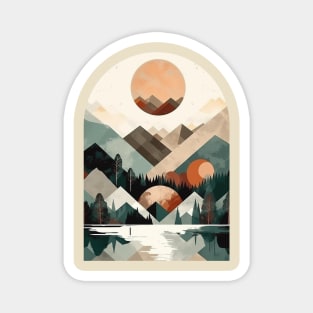 Heavenly Summit Serenity Vector Magnet