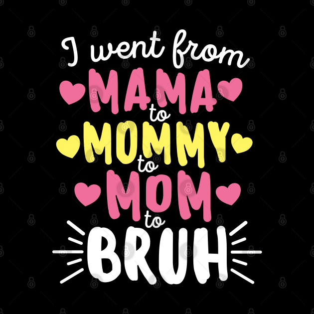 I Went From Mama to Mommy to Mom to Bruh Mother's Day by DetourShirts