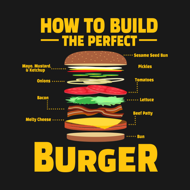 Disover How To Build The Perfect Burger - Cheeseburger - T-Shirt