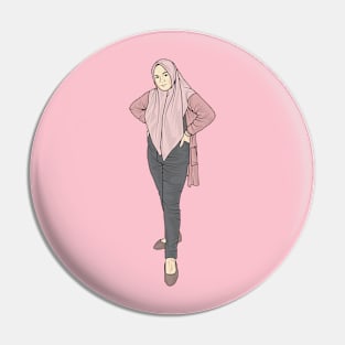 Pink and Black Pin