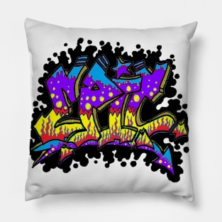 Graffiti spray can Epic tag by LowEndGraphics Pillow