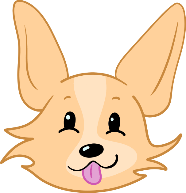 Cute Corgi Face Kids T-Shirt by KelseyLovelle