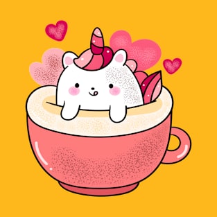 Cute Unicorn Coffee T-Shirt