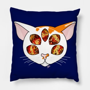 Creamsicle Galaxy Cat Pillow