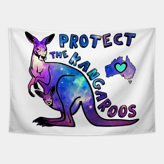 Protect the Kangaroos Tapestry by ARTWORKandBEYOND