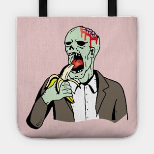 vegan zombie eating fruits and vegetables Tote