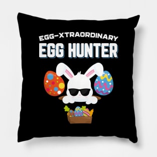 Egg-Xtraordinary Egg Hunter Funny Easter Pillow