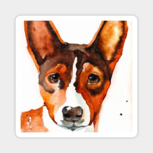 Basenji Watercolor - Dog Lovers Magnet