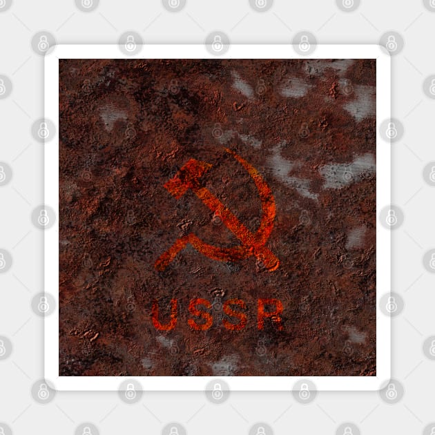 Ussr hammer and sickle Magnet by rolffimages