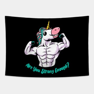 badass unicorn Tapestry