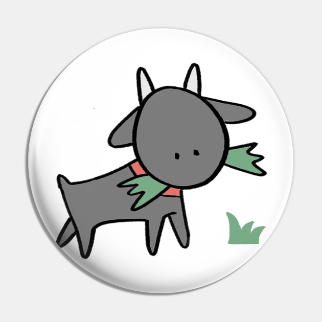 Cute goat Pin by ballooonfish