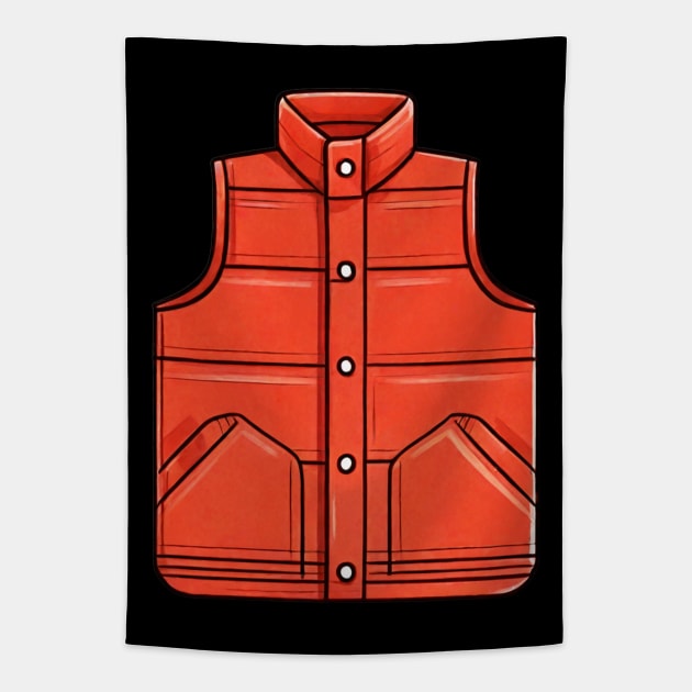 Marty's Vest Tapestry by Buff Geeks Art