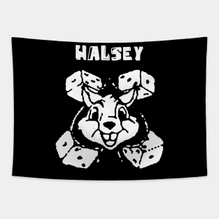 halsey dice bunny Tapestry