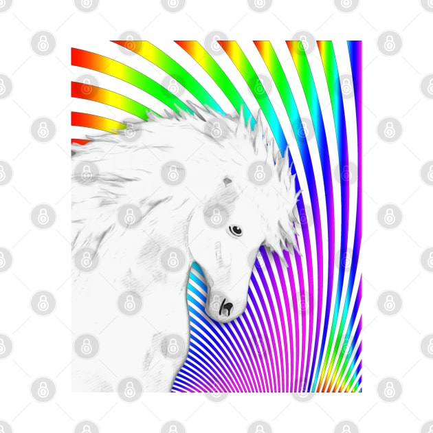 Horse Lovers Magical White Horse by KC Morcom aka KCM Gems n Bling aka KCM Inspirations