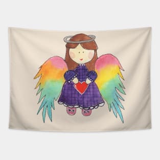 Rainbow Angel Tapestry