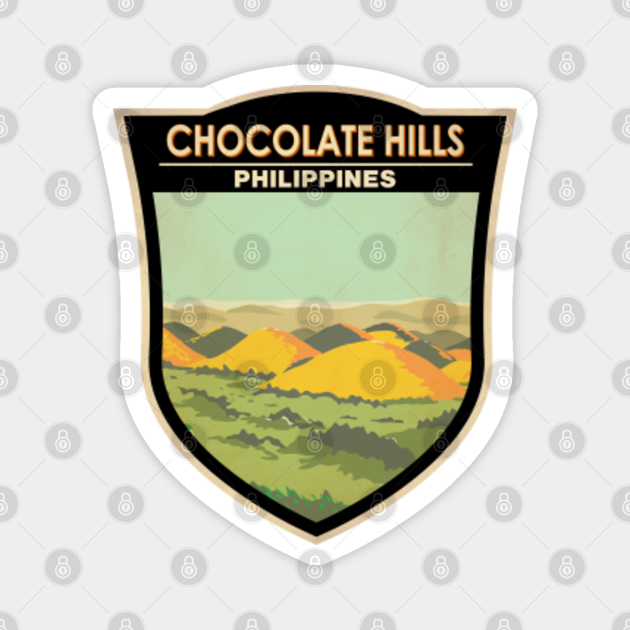The Chocolate Hills Philippines Badge Chocolate Hills TeePublic