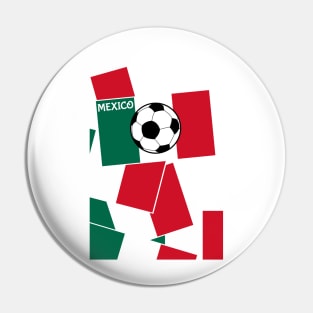 Flag of Mexico Football Pin