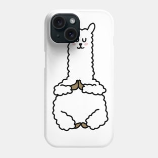 Cute Llama Alpaca Meditation Namaste Yoga Phone Case