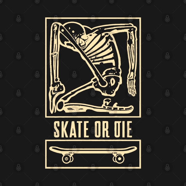 Skeleton Skate or Die Sepia by Monkey Business Bank