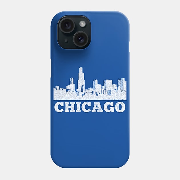 Chicago / Retro Style Faded Design Phone Case by DankFutura