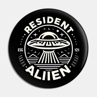 Resident Alien UFO Pin