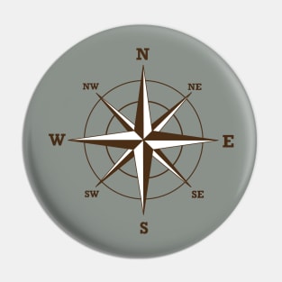 wind rose Pin