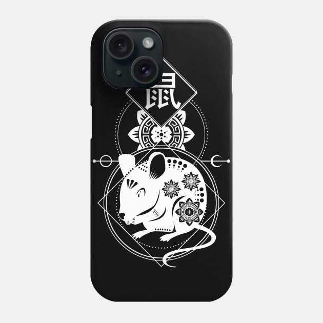 Chinese, Zodiac, Rat, Astrology, Star sign Phone Case by Strohalm