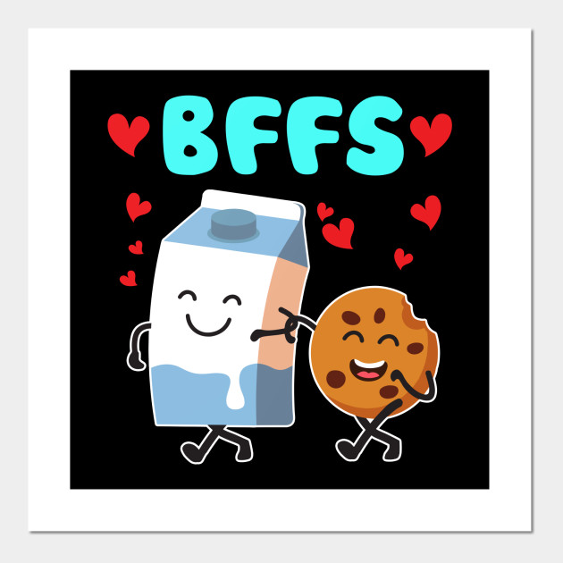 Milk N Cookies Shirt Cute Kawaii Food T Shirt Bffs Friends Milk N Cookies Posters And Art Prints Teepublic