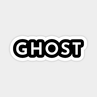 Ghost. Minimalistic Halloween Design. Simple Halloween Costume Idea Magnet