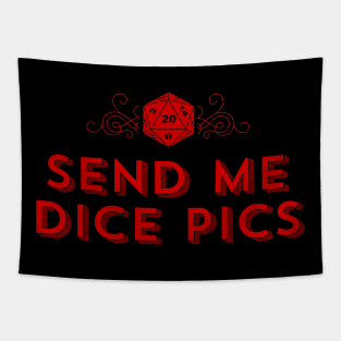 D20 Send Me Dice Pics Tapestry