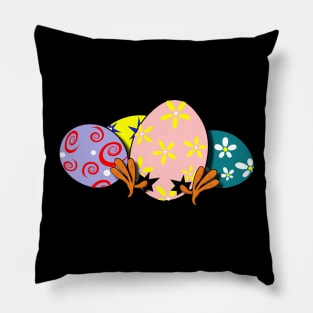 Colorful Easter Eggs apparel, Easter Chic is popping out Pillow