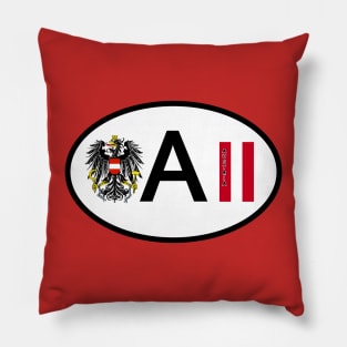 Austria car country code Pillow