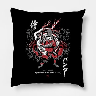 Samurai Panda Pillow