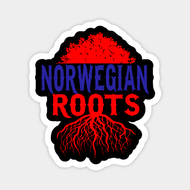 Norwegian Roots - Norway Patriot Gift Magnet by biNutz